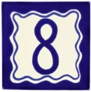 Saltillo Talavera Tiles - Blue Talavera House #8