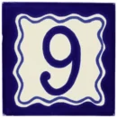 Saltillo Talavera Tiles - Blue Talavera House #9