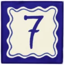 Saltillo Talavera Tiles - Blue Talavera House #7