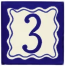 Saltillo Talavera Tiles - Blue Talavera House #3