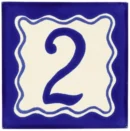 Saltillo Talavera Tiles - Blue Talavera House #2