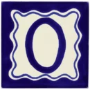 Saltillo Talavera Tiles - Blue Talavera House #0